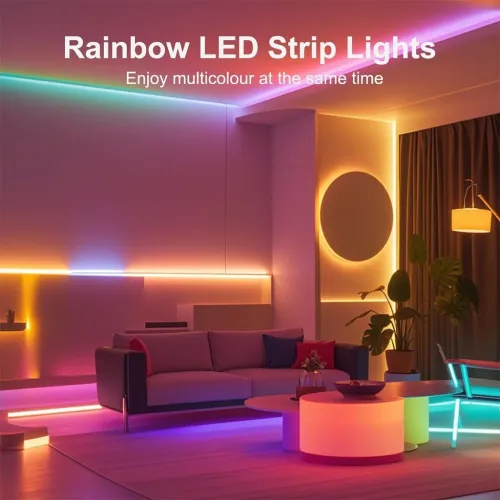 Ruban Lumineux Néon 3M RGB - Flexible, Waterproof avec Télécommande et Application