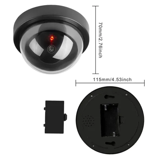 Caméra Factice de Surveillance Dôme avec LED Clignotante - كاميرا مراقبة وهمية مع ضوء