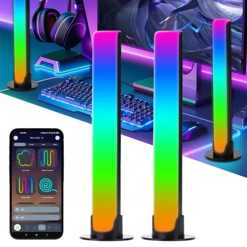 Éclairage LED RGB Musical  2 Barres avec 8 Effets Lumineux