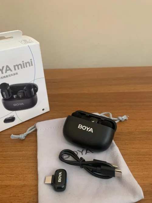 Microphone Sans-Fil BOYA MINI (2-TX / 2-RX) ميكروفون أصلي