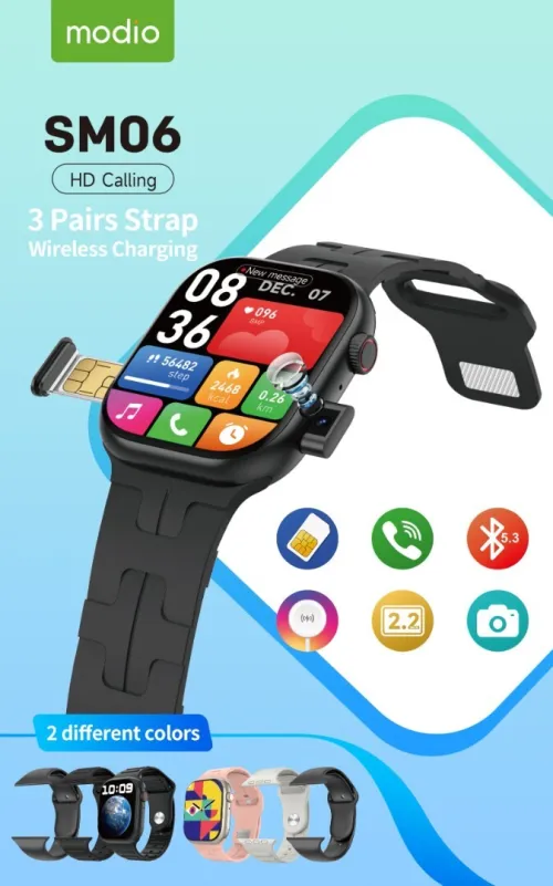 Montre Connectée Modio SM06  Smartwatch avec SIM et Appel