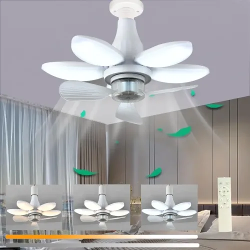 Ventilateur LED de Plafond  Télécommande et Installation Facile