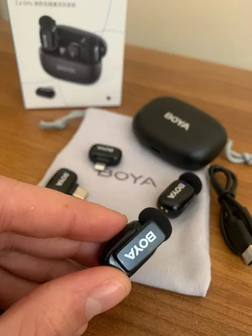 Microphone Sans-Fil BOYA MINI (2-TX / 2-RX) ميكروفون أصلي