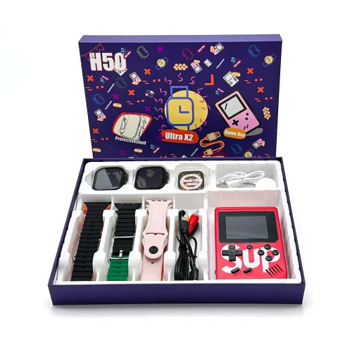 Smartwatch Ultra X2 Pack Duo + 7 Bracelets Inclus + 400 Jeux SUP