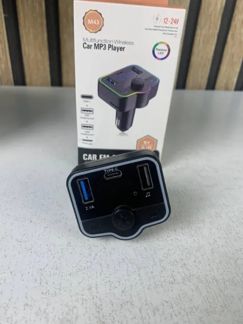 Émetteur FM Bluetooth Voiture  Charge Rapide 12-24V