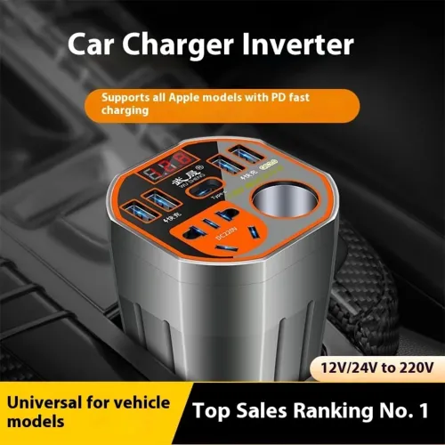 Convertisseur Électrique Auto 12/24V vers 220V Haute Performance