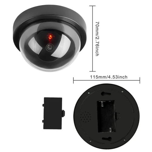 Caméra Factice de Surveillance Dôme avec LED Clignotante  كاميرا مراقبة وهمية مع ضوء
