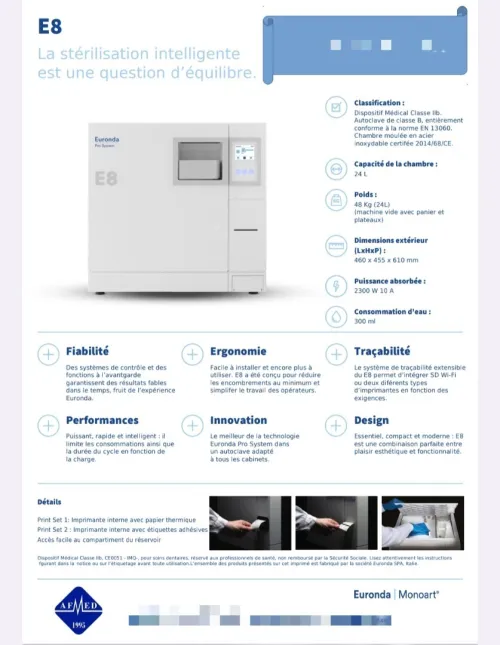 Autoclave euronda 24 L