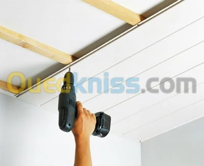 Menuiserie aluminium; faux plafond PVC