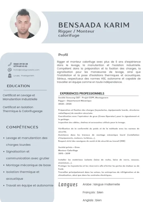 Monteur en calorifuge 