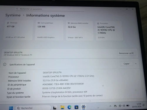 Hp elitebook 840 g7