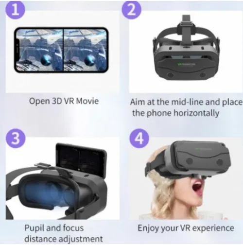 À VENDRE, Casque de Réalité Virtuelle VRSHINECON 