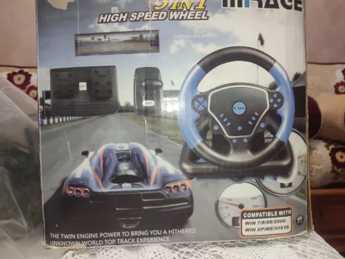 volant ps3, ps2,pc avec pédales et vitesse