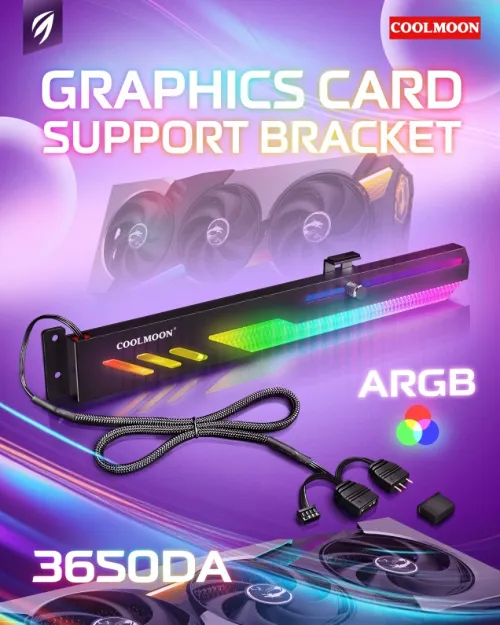 Coolmoon GT8 Graphics Card Support (Black)