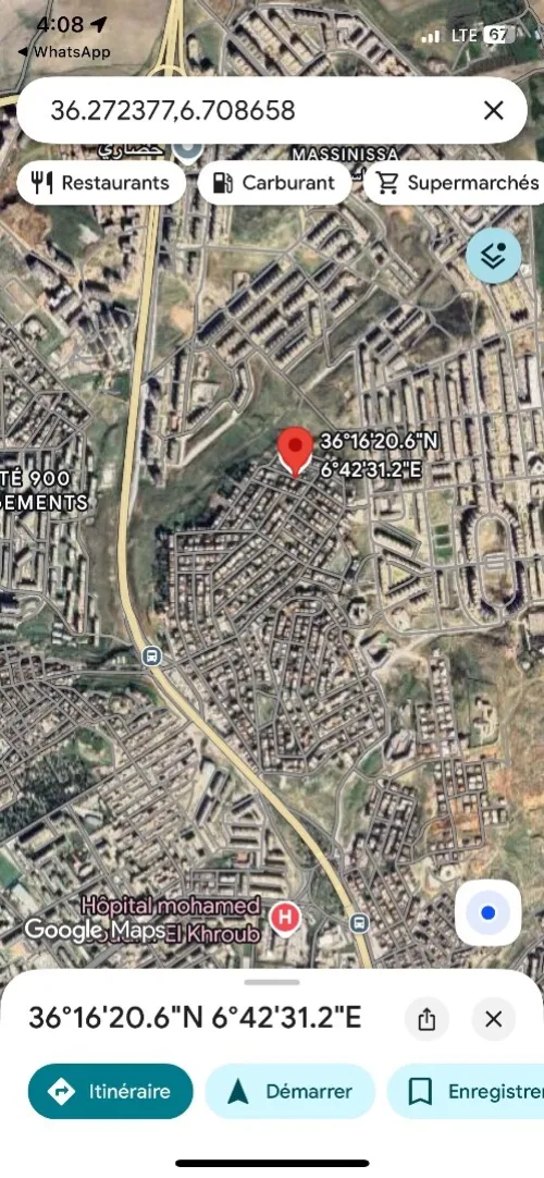 Vente Terrain Constantine El khroub