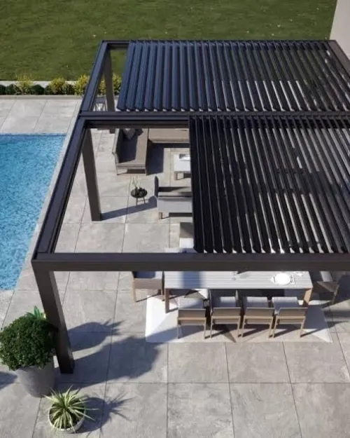 Pergola en lames aluminium 