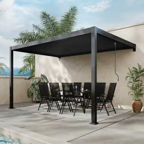 Pergola en lames aluminium 