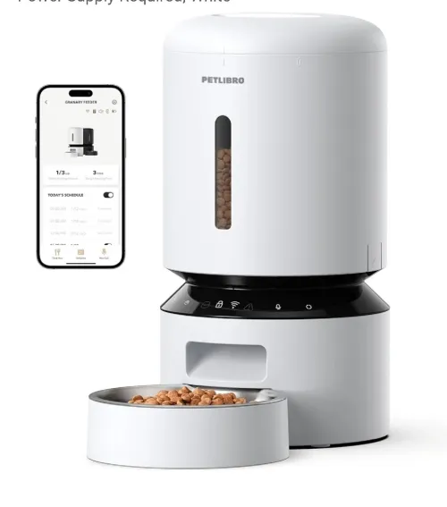 Distributeur automatique de nourriture pour chats/chiens avec caméra