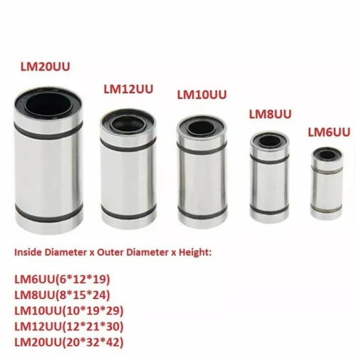 roulement a bille LM8UU/LM10UU/LM12UU/LM16UU bearing