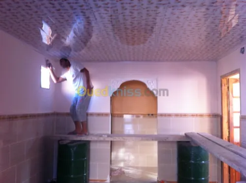 pose de faux.plafond en pvc