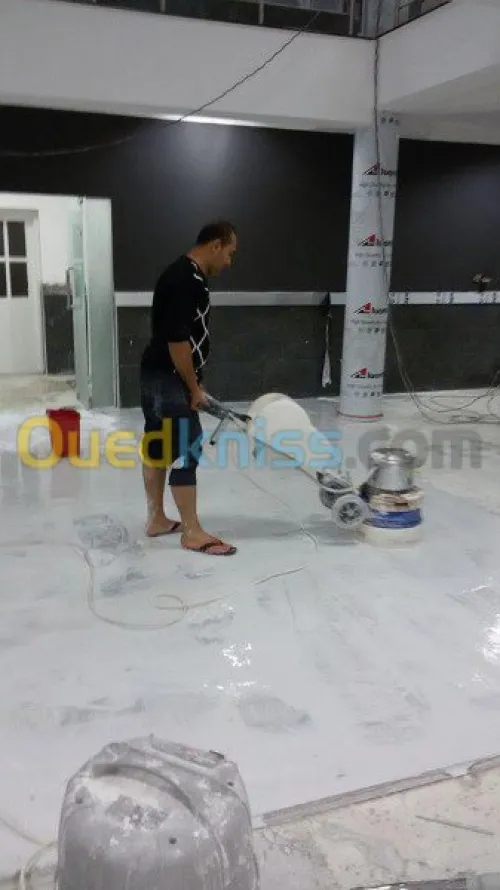 poncage lustrage décapage béton poli