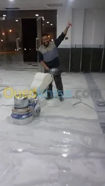 poncage lustrage décapage béton poli