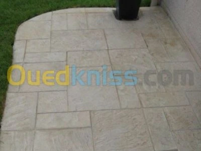 Decoration et imprimation du Beton