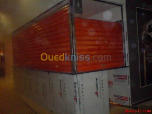 Installation rideaux métallique 