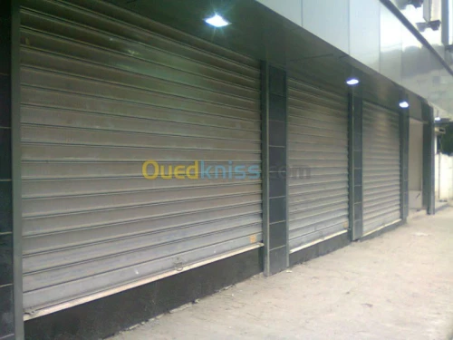 Installation rideaux métallique 