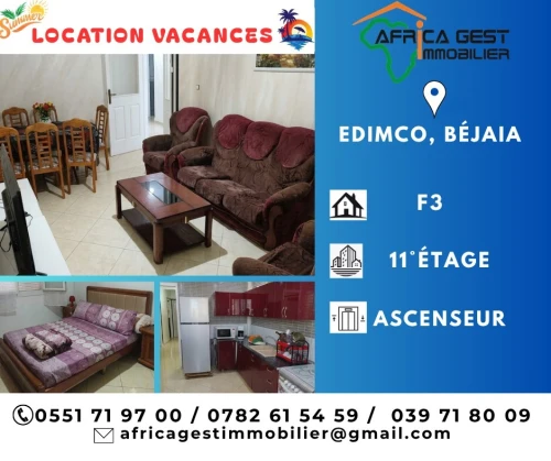 Location vacances Appartement F3 Béjaïa Bejaia