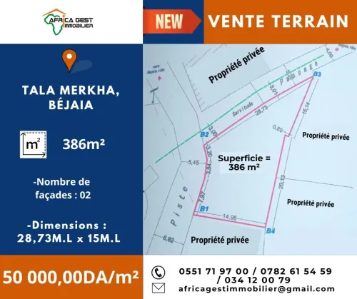 Vente Terrain Béjaïa Bejaia