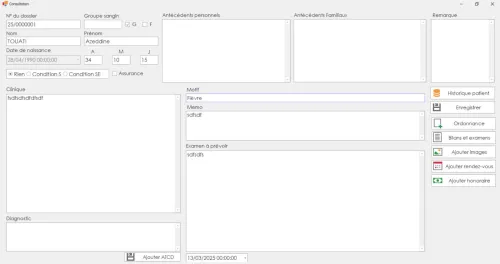 Logiciel de gestion de cabinet médical ORL