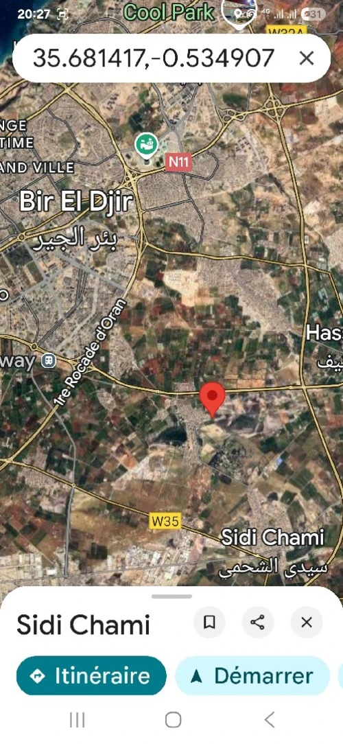 Vente Terrain Oran Sidi chami