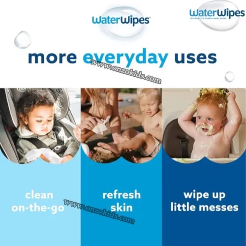 Lingettes nettoyantes pour bébés Water Wipes