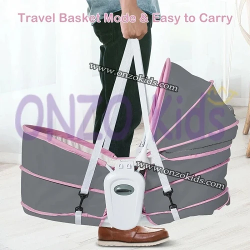 Berceau, Transat Bébé Portable Vibrant et Musical 6en1