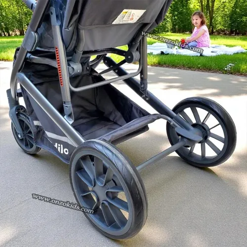 Poussette Compacte Valise avec Sac et Cache Pieds - Kidilo