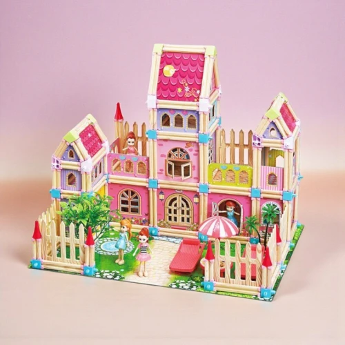 Maison de poupée en bois-Masters