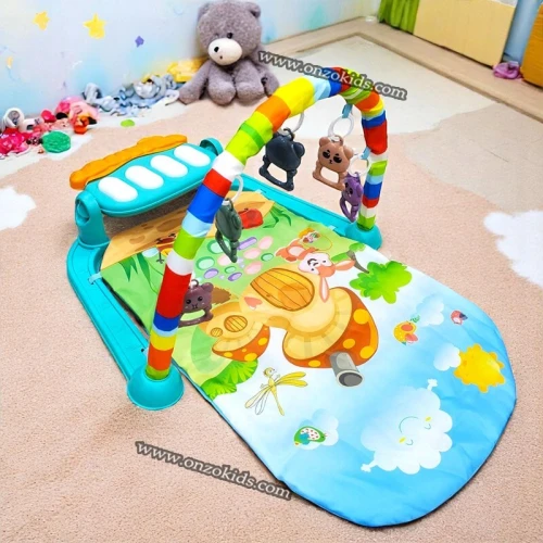 Tapis d'éveil et de jeux avec piano musical pour bébé