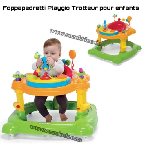 Foppapedretti Playgio Trotteur pour enfants de 6 mois à 12 kg, multicolore