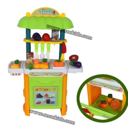 Ensemble de cuisine de jeu de fruits pour enfants 37 piéces avec accessoires