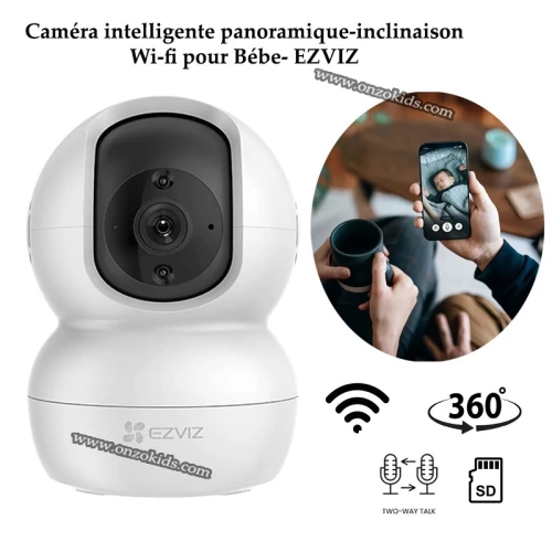 Vidéophone, Caméra intelligente panoramique - inclinaison Wi-fi pour Bébe- EZVIZ