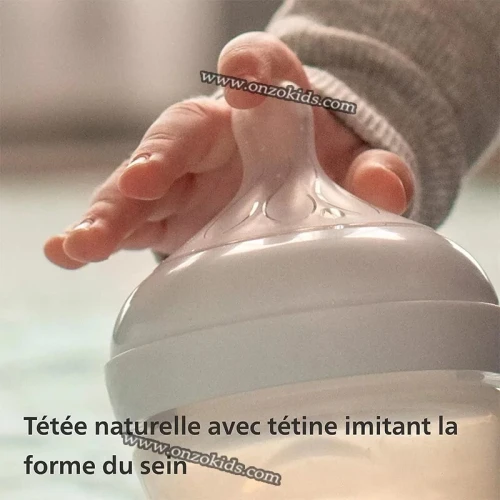 Biberon Natural en verre 240 ml Réponse Naturelle Philips AVENT