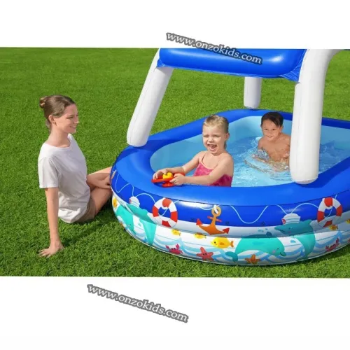 Piscine 213x155x132cm familiale à l'ombre du soleil - Bestway