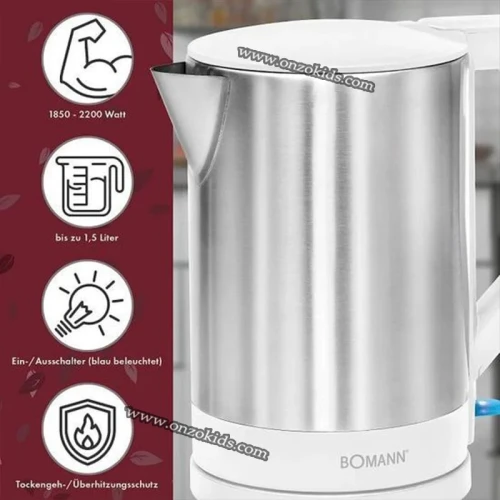 Bouilloire électrique, Préparateur biberon pour bébé -  BOMANN