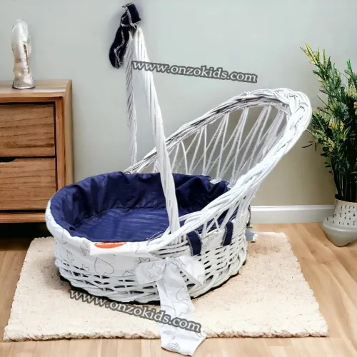 Panier cosmétique rond en osier