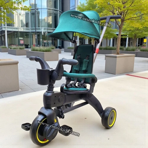 Vélo Poussette Tricycle compacte pliable avec Siege réversible