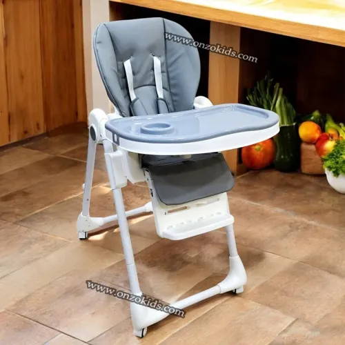 Chaise haute multipositions évolutive pour bébé