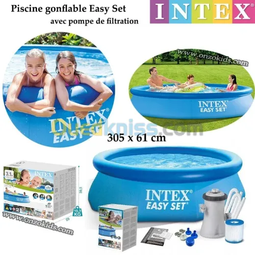 Piscine gonflable Easy Set 305 x 76 cm avec pompe de filtration | Intex