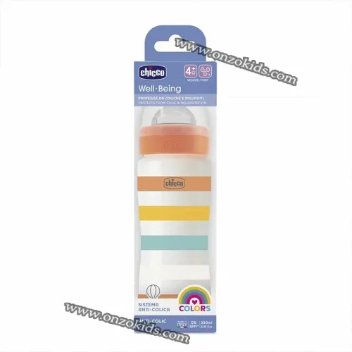 Biberon Well-Being en plastique -330 ml - Chicco