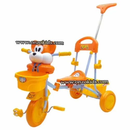 Vélo Tricycle scooter à pédales avec tige de guidage